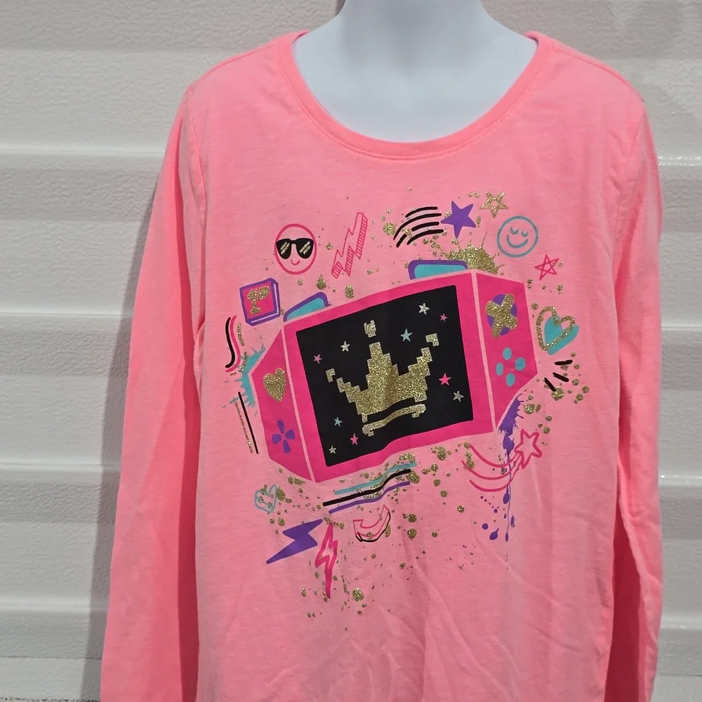 Children's Place Pink Long Sleeve Top‎ Size Large 10/12